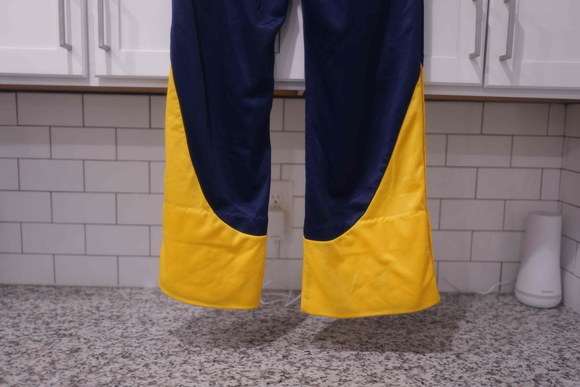 Nike Blue Yellow Athletic Tear Away Jogger Back Zip Pocket Pants Men Size XL - Picture 11 of 11